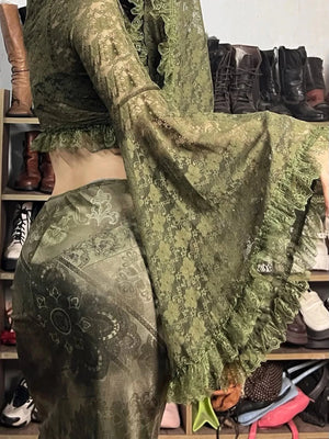 Fairy Grunge Bolero Crop Top