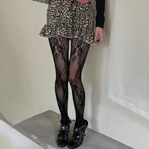 Floral Lace Sheer Tights