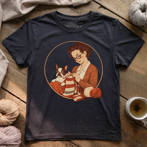 Knitting With Boston Baby T-shirt