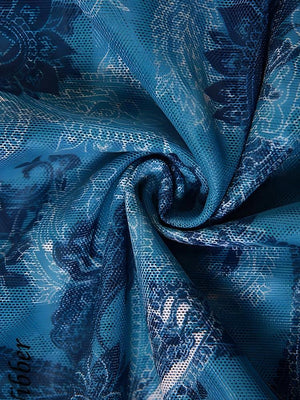 Paisley Mesh Crop Top