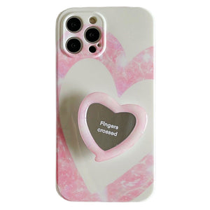 Pink Heart iPhone Case