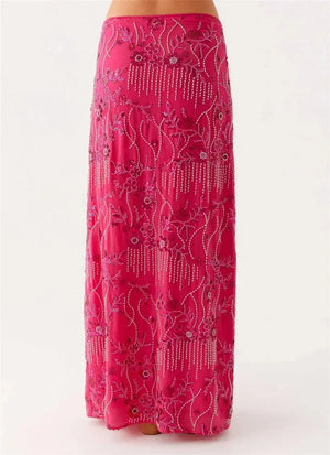 Sequin Embellished Maxi Skirt