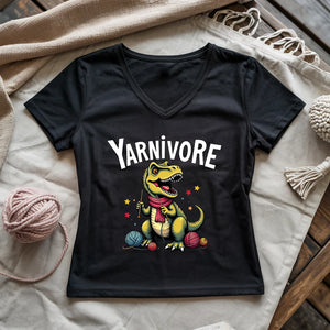 Yarnivore Knitter Lady V-neck