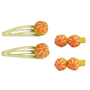 Mandarin 4 Pcs Hair Сlips Set
