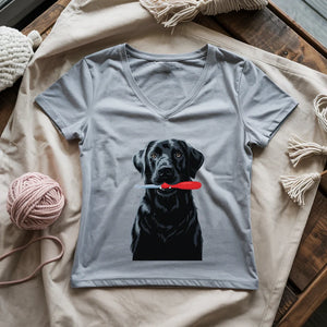 Hooked Pup Lady V-neck