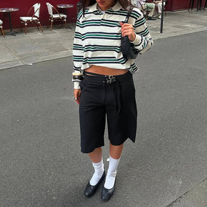 Vintage Stripe Rugby Polo