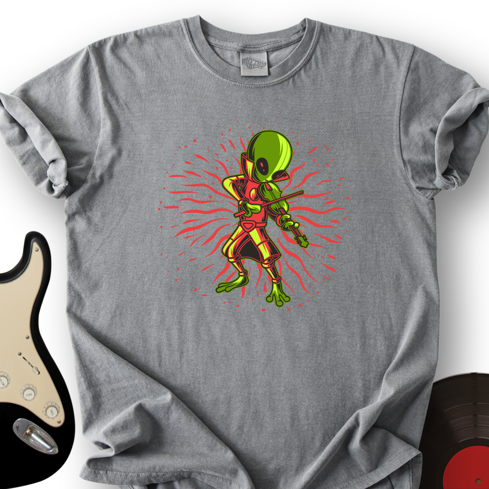 Alien Playing Violin T-Shirt