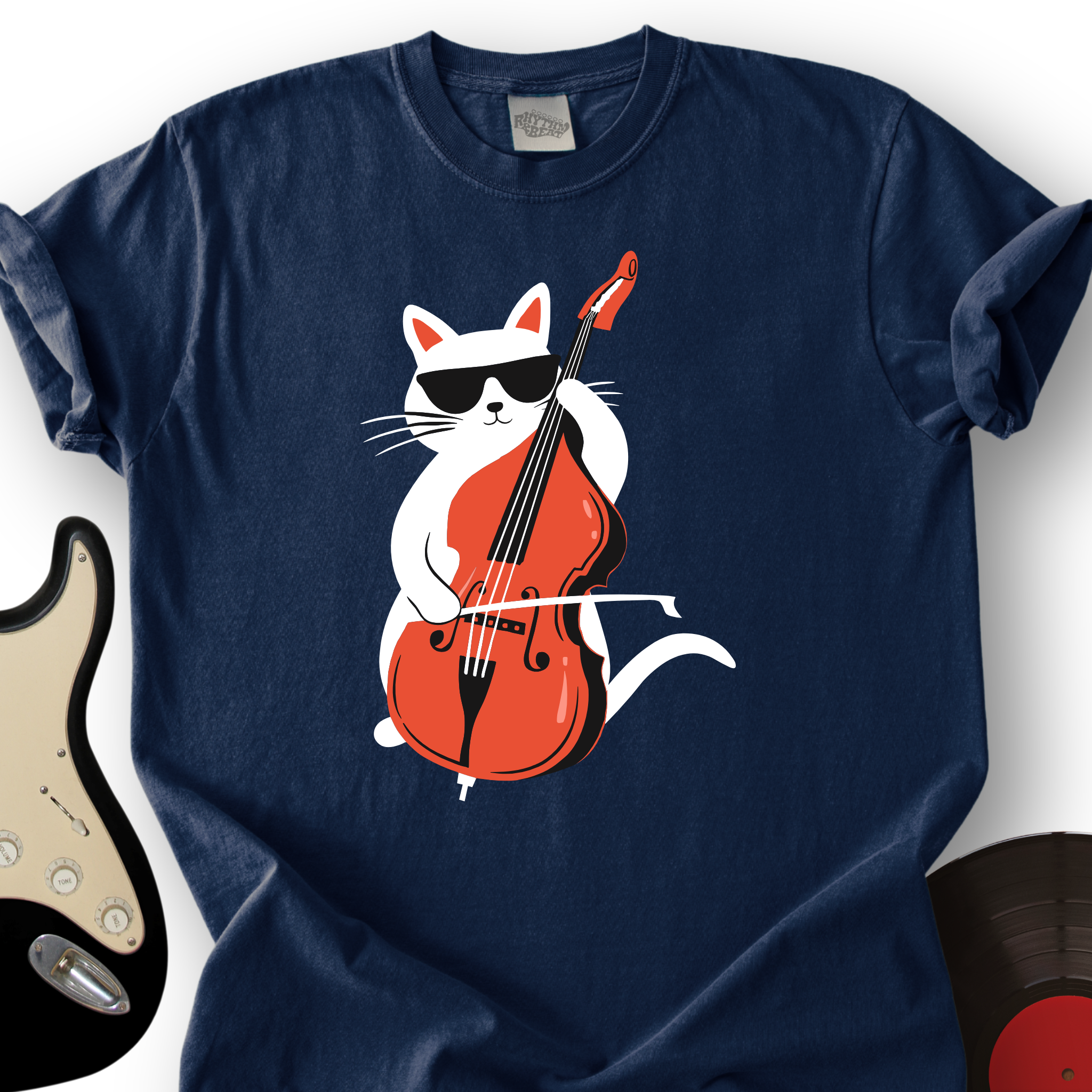 Cat Playing Cello T-Shirt