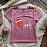 Hooked on Fear Lady V-neck