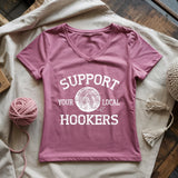 Support Local Hookers Lady V-neck