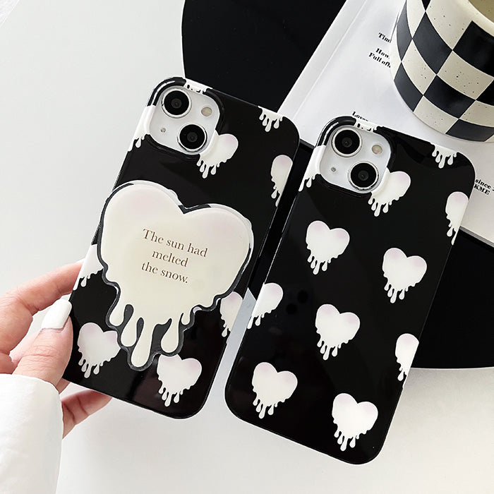Black & White Heart iPhone Case