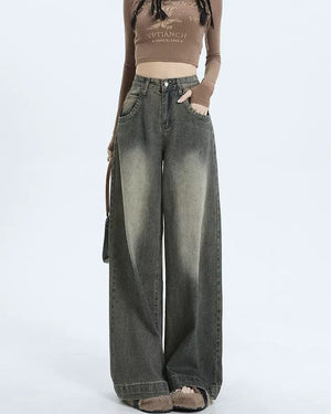 Black Washed Out Jeans