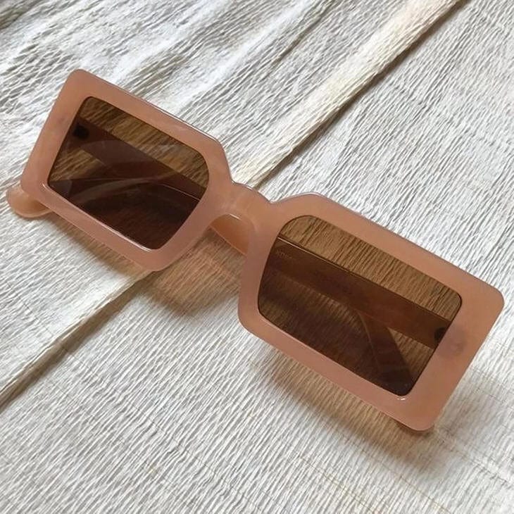 Coffee Time Rectangle Sunglasses