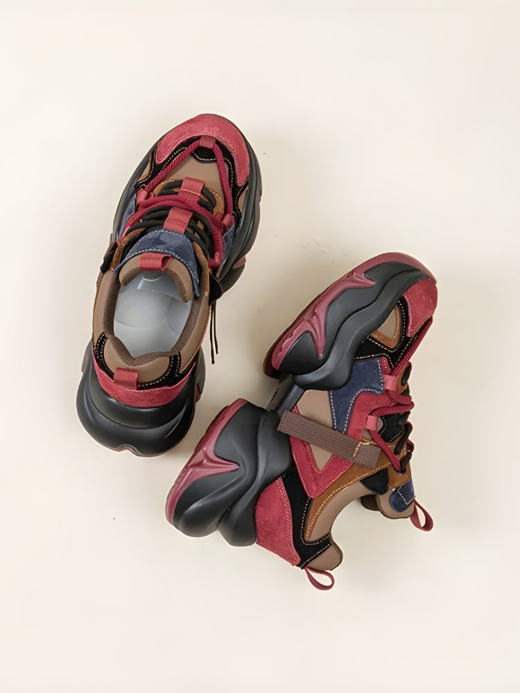 Color Block Platform Sneakers
