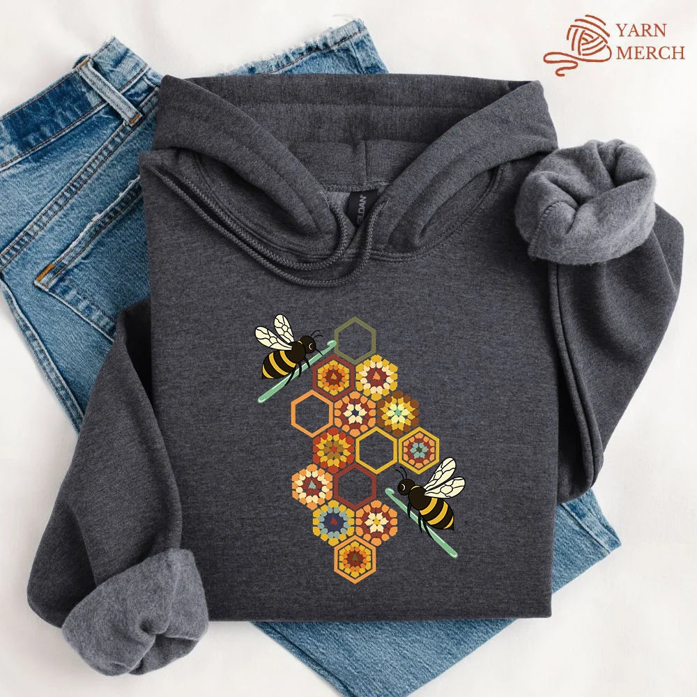 Crochet Bees Hoodie