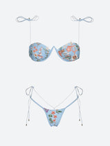 Floral Embroidered Bikini Set