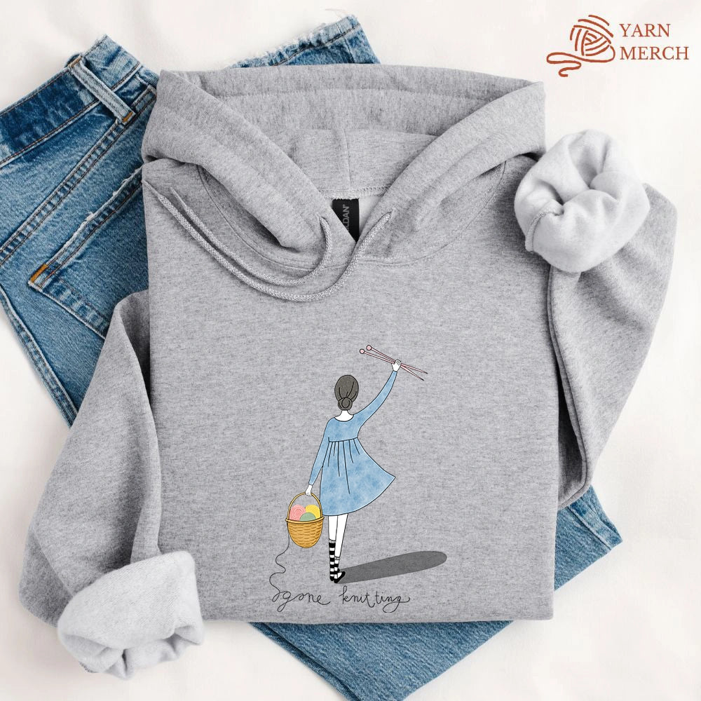 Gone Knitting Hoodie