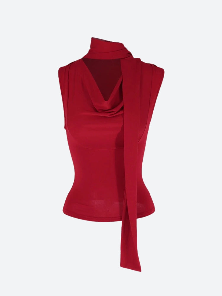Neck Tie Tank Top