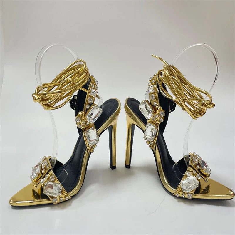 Rhinestone High Heels