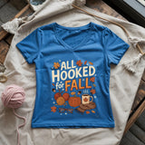 Hooked For Fall Lady V-neck
