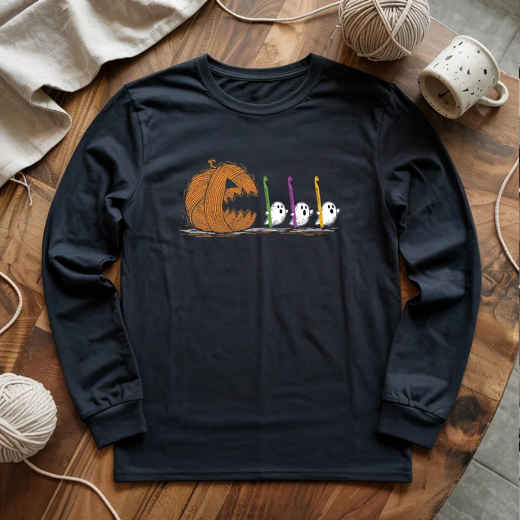 Spooky Yarn Muncher Long Sleeve T-shirt