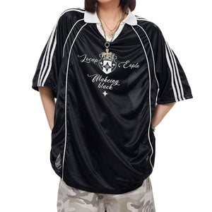 Blokette Style Jersey Polo Shirt