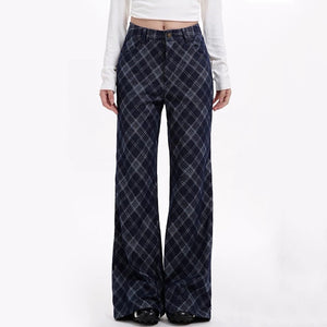 Skippin' School Blue Plaid Pants