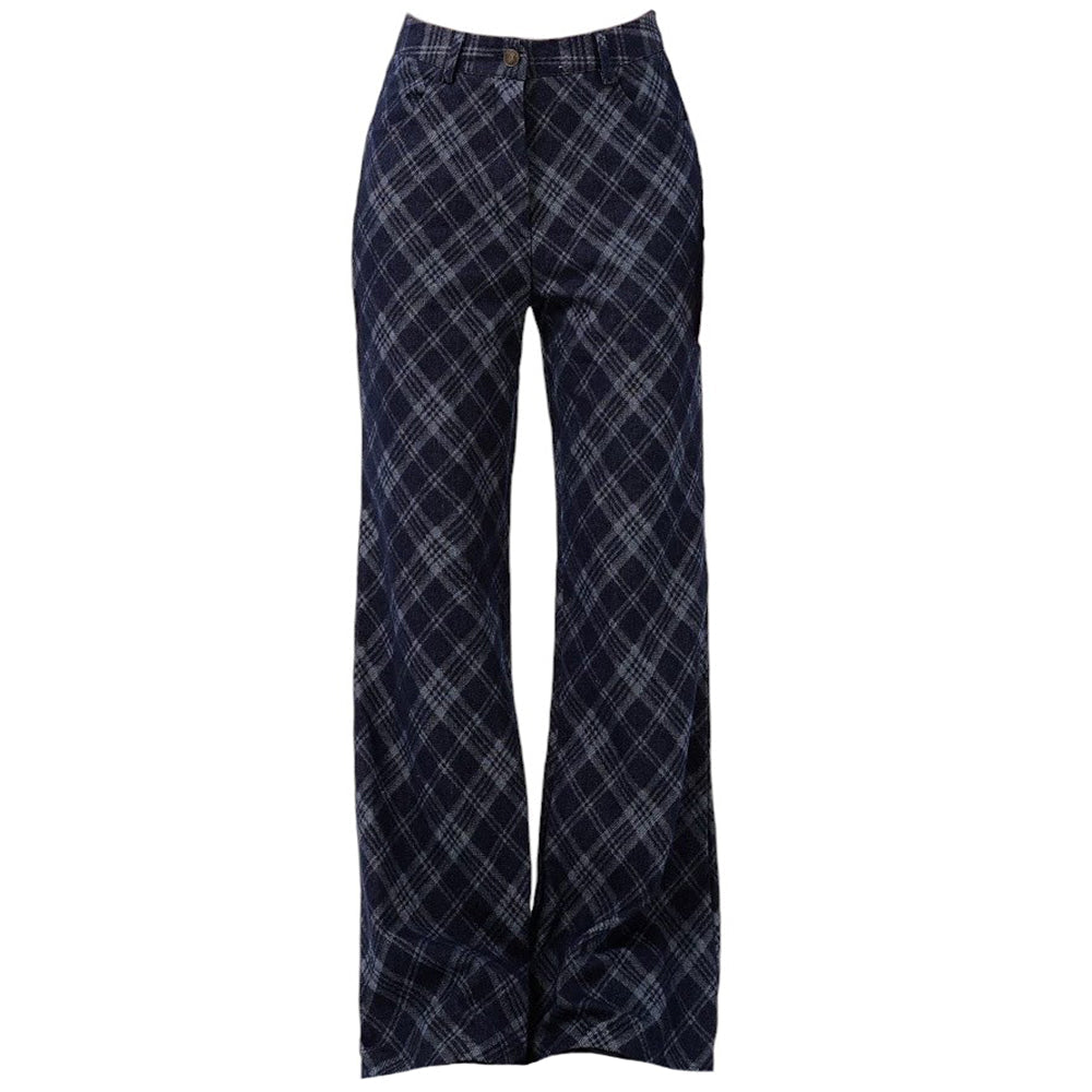 Skippin' School Blue Plaid Pants
