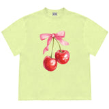 Cherry Bow Graphic T-Shirt