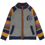 Colorful Striped Indie Kid Zip Sweater