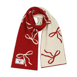Coquette Bow Knit Scarf