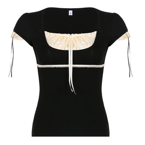 Coquette Aesthetic Ruched Top