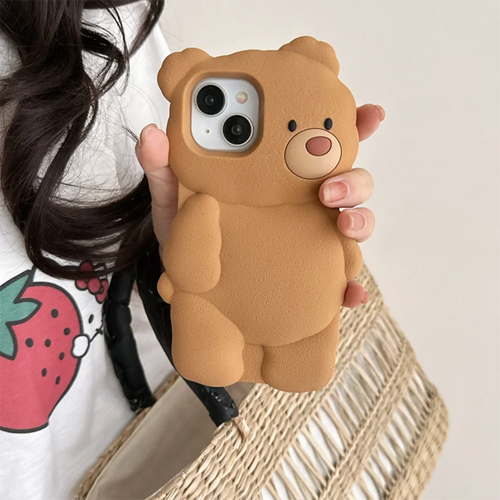 Cute Bear 3D iPhone Case