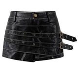 Rule Breakers Leather Micro Skirt