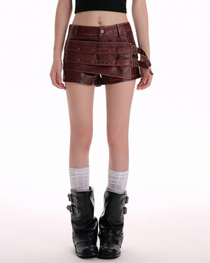 Rule Breakers Leather Micro Skirt