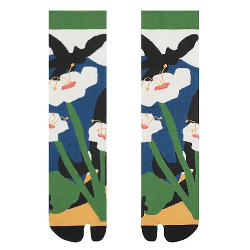 Secret Garden Split Toe Tabi Socks
