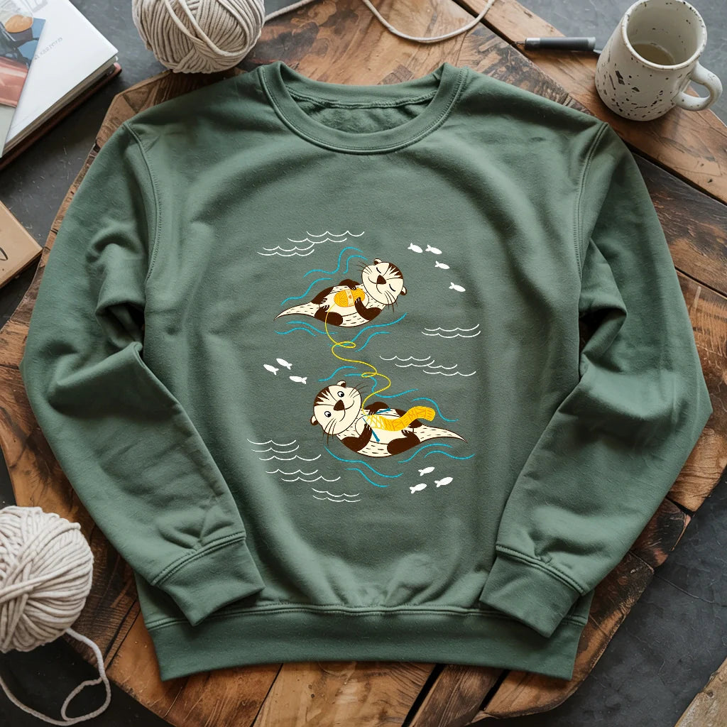 Otterly Knitting Away Sweatshirt