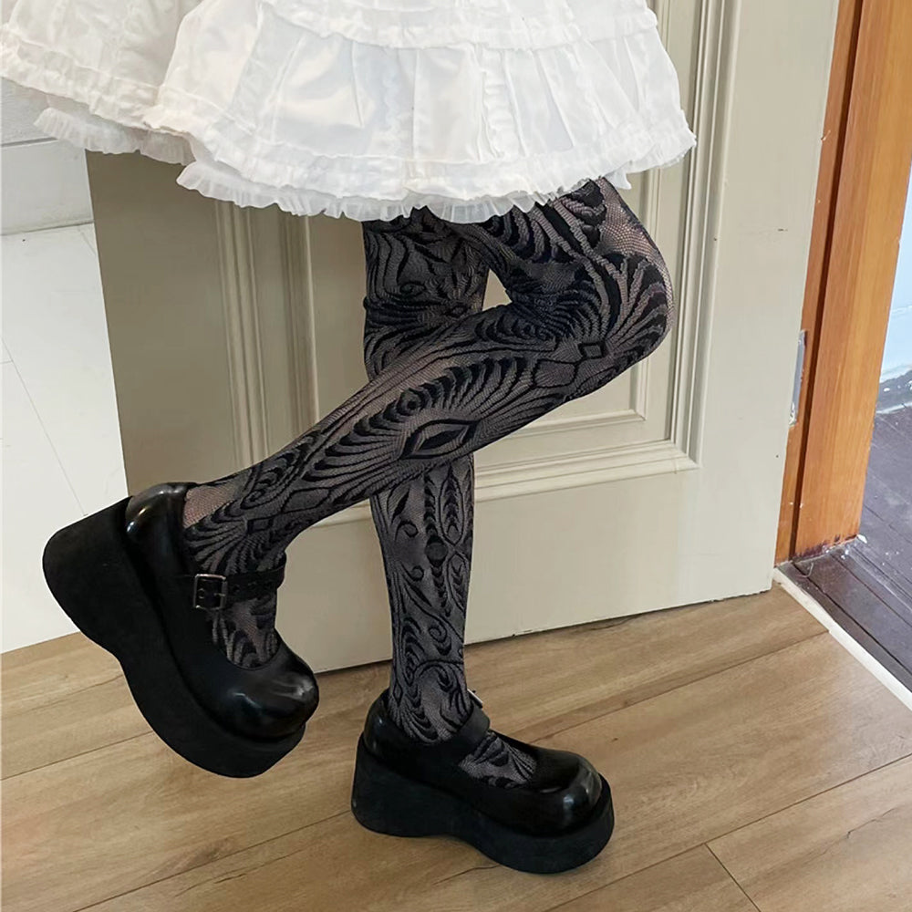 Geometric Pattern Tights