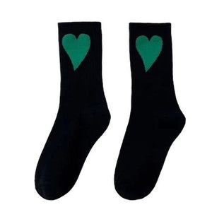 Heart Crush Ribbed Socks