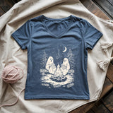 Midnight Crochet Society Lady V-neck