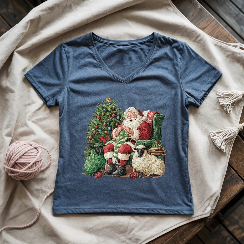 Santa Yarn Lady V-neck