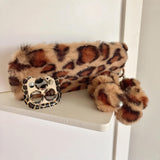 Y2K Leopard Fluffy iPhone Case