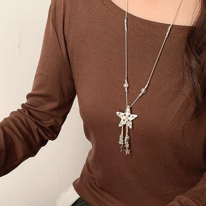 Long Star Charm Necklace