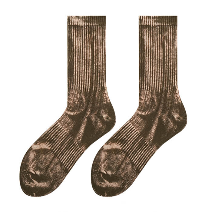 Metallic Ribbed Socks