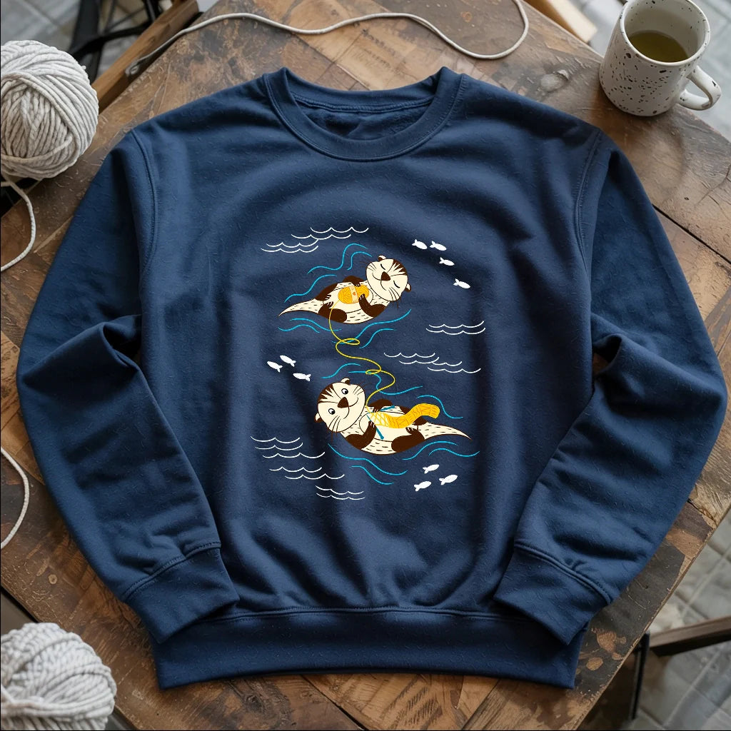 Otterly Knitting Away Sweatshirt