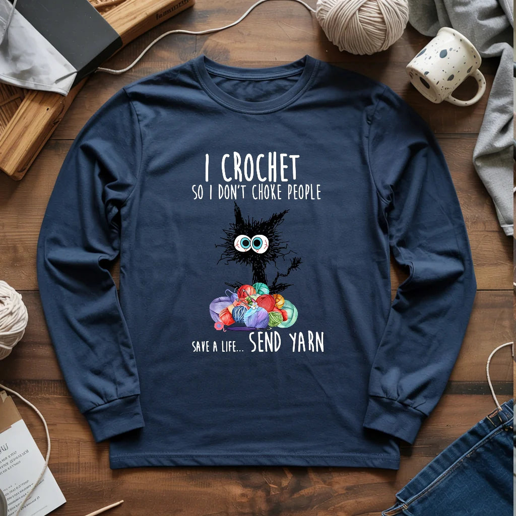 Send Yarn Long Sleeve T-shirt