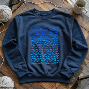 Watercolor knitting pattern Sweatshirt