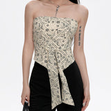 Paisley Print Tube Top