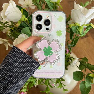 Pastel Aesthetic Clover iPhone Case