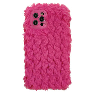 Pink Fuzzy iPhone Case